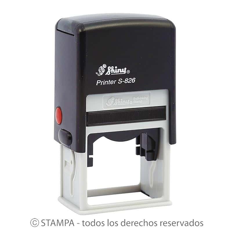 Sello Automatico Shiny Printer S826 De 41x24 Mm Stampa Sellos