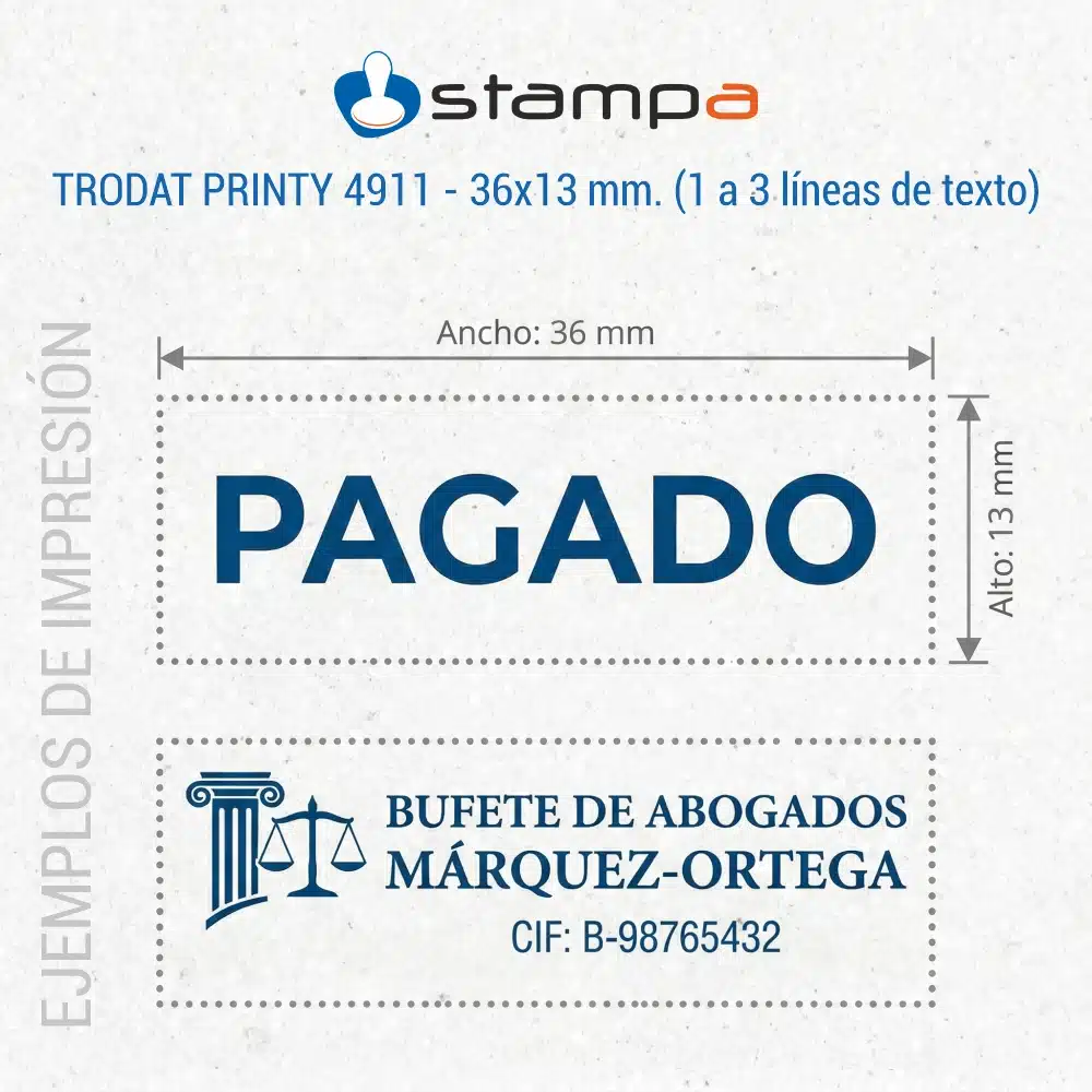 Printy 4911 - 36x13 mm. - Imagen 4