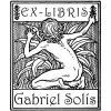 Sello ex libris Desnudo