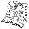 Sello ex libris Dormido con mi libro