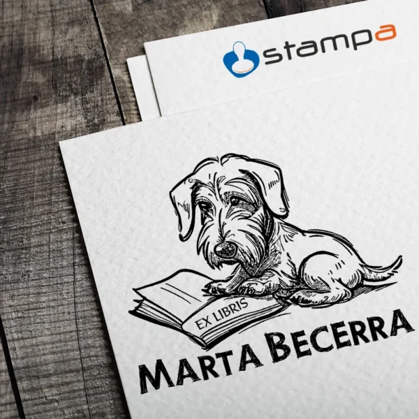 Personalización de libros con Sello de Perro Lector.