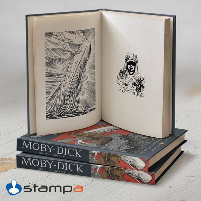 Libro de aventuras marcado con Ex Libris Lawrence