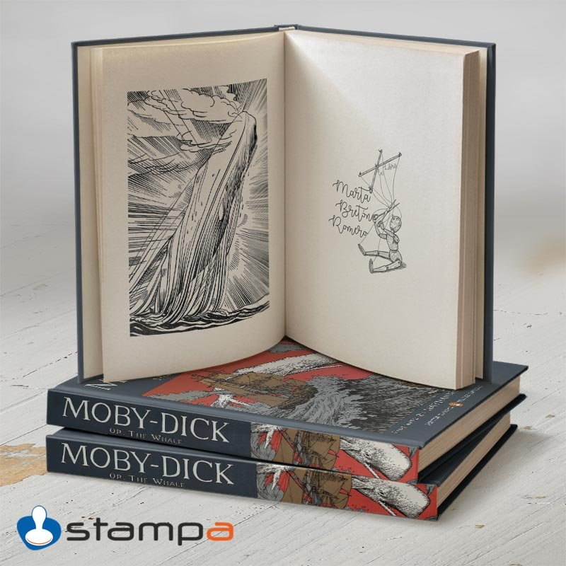 Libro de filosofía marcado con Ex Libris Marioneta