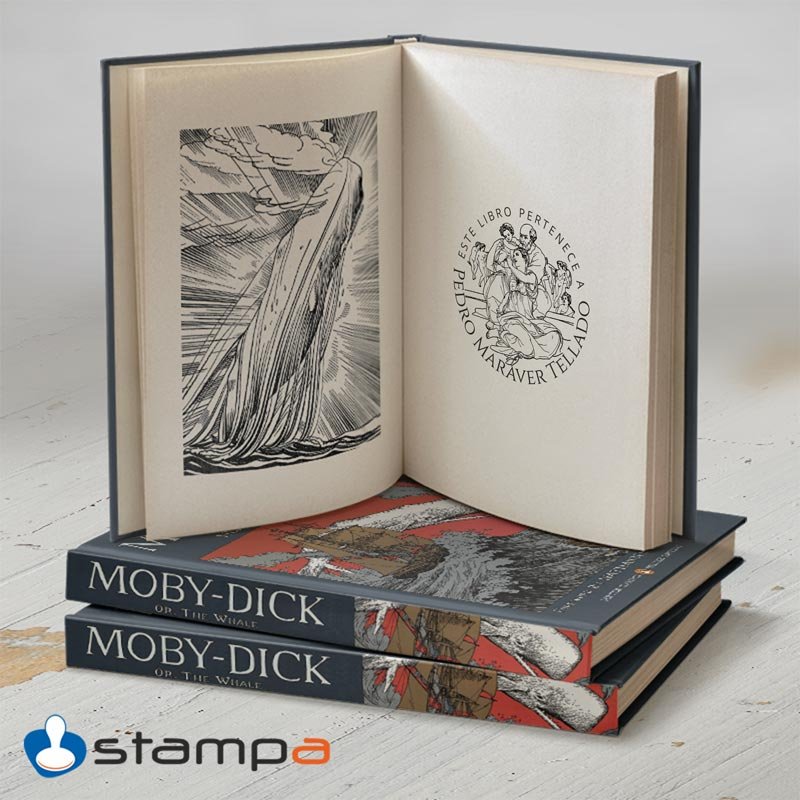 Libro de arte marcado con Ex Libris Tondo Doni