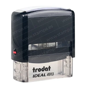 Sello automático personalizado Trodat ideal 4913 color negro vista frontal